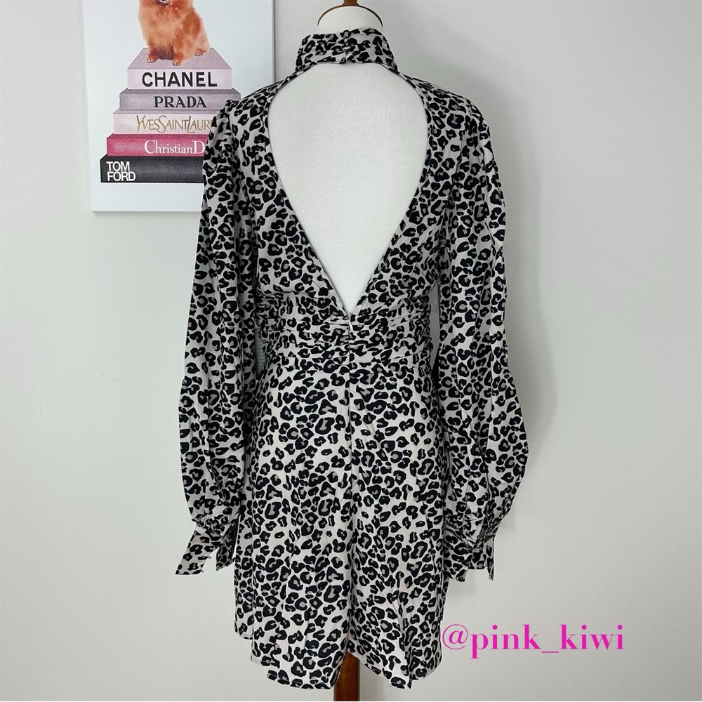 Area Stars Leopard Print Keyhole Dress - Picture 12 of 17
